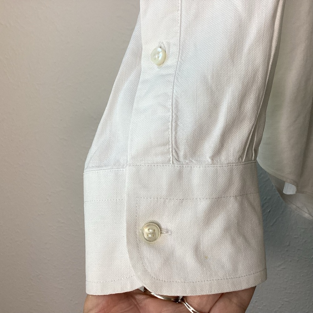 Loro Piana Shirt Cotton Oxford White XXL - Picture 9 of 12